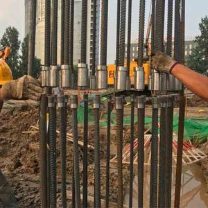 Overall butt joint of reinforcement cage and reinforcement