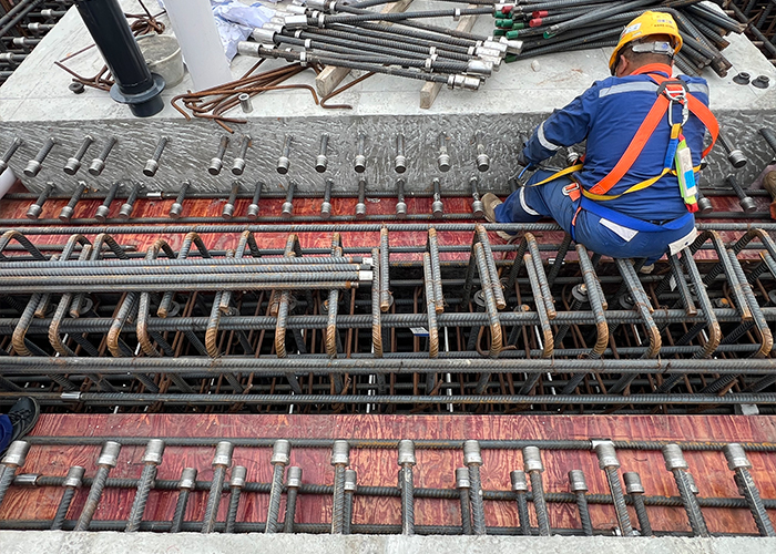 五隆興雙螺套鋼筋連接技術在大體積混凝土預制板拼接中的應用插圖2