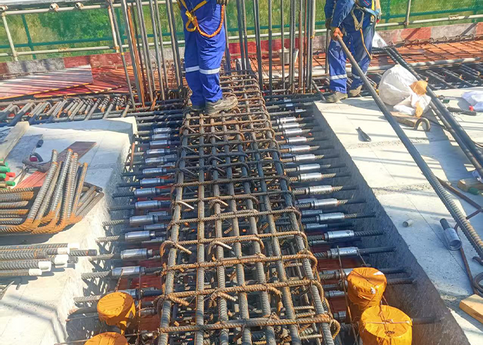 五隆興雙螺套鋼筋連接技術在大體積混凝土預制板拼接中的應用插圖3